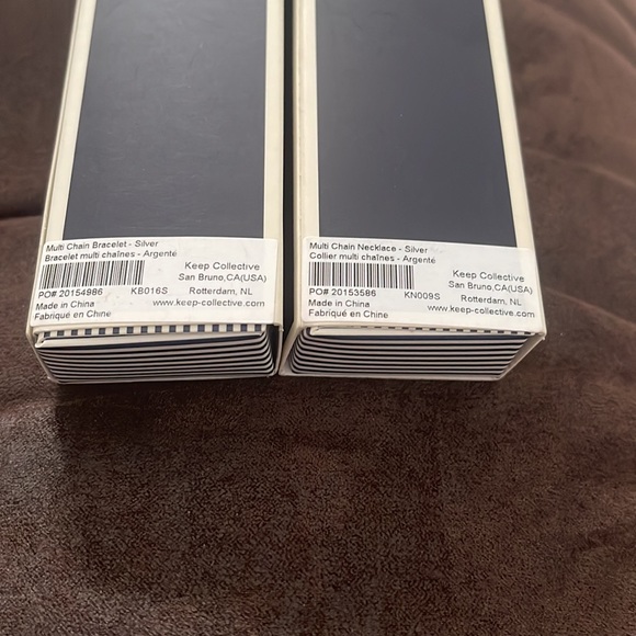 Keep Collective Multi Chain Necklace & Bracelet-Silver - Picture 4 of 5